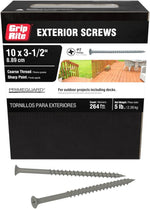 Grip-Rite Exterior Screws - Safe for Use in Treated Lumber - #2 Phillips Bugle Head - Coarse Thread Deck Screws - PrimeGuard Coating - 1lb Box - #9 x 1-1/4" - Gray - PTN114S1 - Image 13