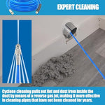 Enovorld packaging showing the cyclone cleaning technology diagram for clearing out stubborn lint blockages.