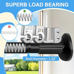 Treije adjustable no-drill curtain rod installation