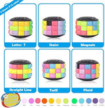 R.Y.TOYS Magic Cube Fidget Toy being rotated and slid by hand for stress relief.