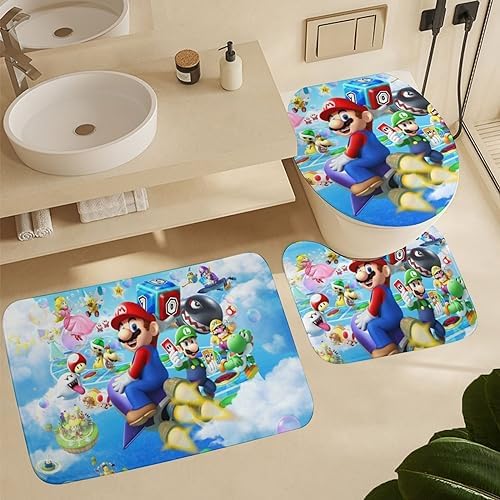 Pinghai colorful gamer theme bathroom accessories highlighting the water repellent texture of the polyester fabric.