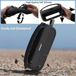 co2CREA flexible silicone cover fitted on a portable speaker emphasizing the precise charging port cutout.