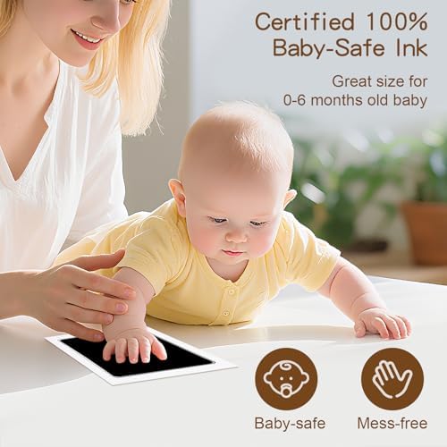 VidwanHome baby inkless handprint kit step by step demonstration cards