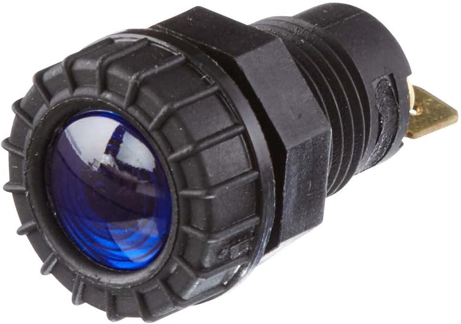 Hella indicator light blue halogen control lamp front view
