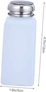 FOMIYES static squeeze bottle set angled view with pump