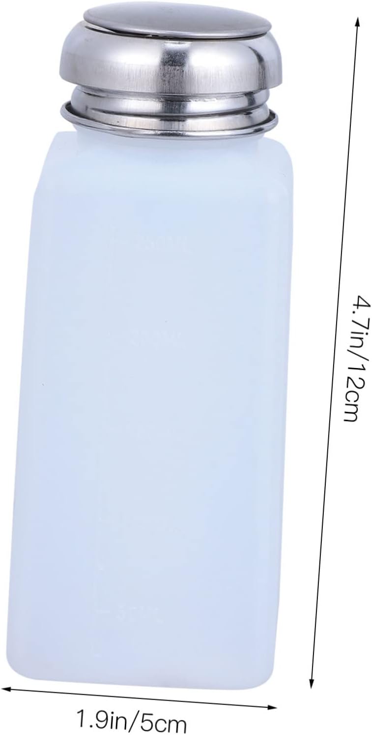 FOMIYES static squeeze bottle set angled view with pump