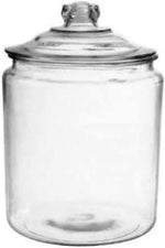 Anchor Hocking Heritage Hill glass jar front view kitchen canister