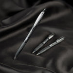 BIC 1.0 millimeter medium point black ink retractable pen close up