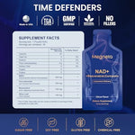 Close up of Megneta NAD plus liquid supplement pouch
