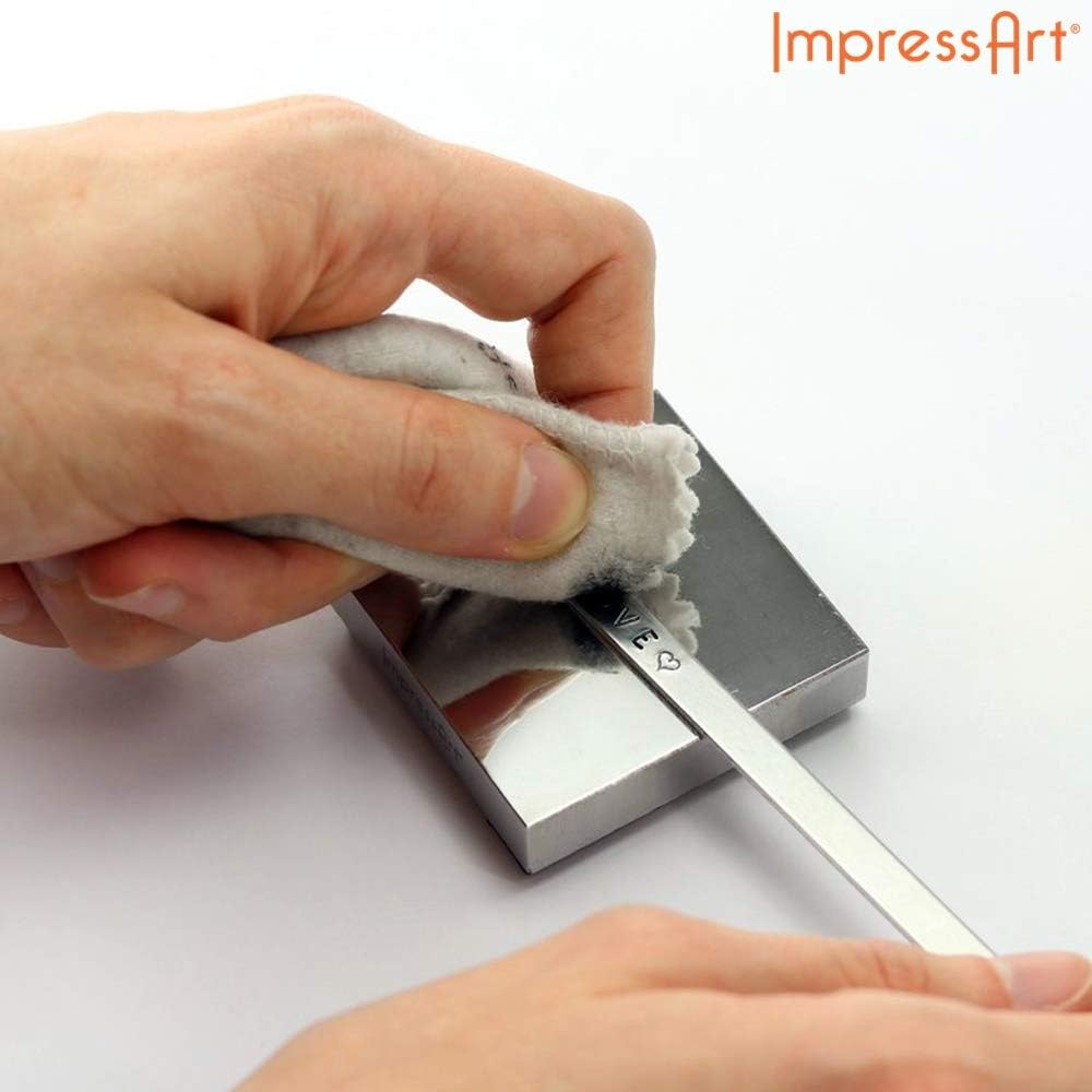 Wiping excess ink from metal stamping project