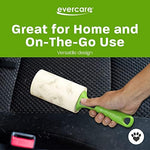 Side view of 100 sheet high capacity Evercare pet hair roller