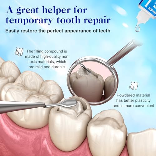 Instructions and tools for broken tooth repair kit