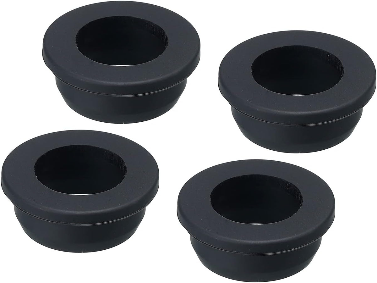 MECCANIXITY 4Pcs T Shape Rubber Grommet Mount Dia 30mm ID 20mm H 10mm Seal Protection Hole Plugs for Cable Pipe Black - Image 13