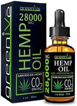 GreenIVe hemp oil dropper bottle close up