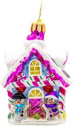 Hand-painted details of Nicholas Gem Christmas ornament