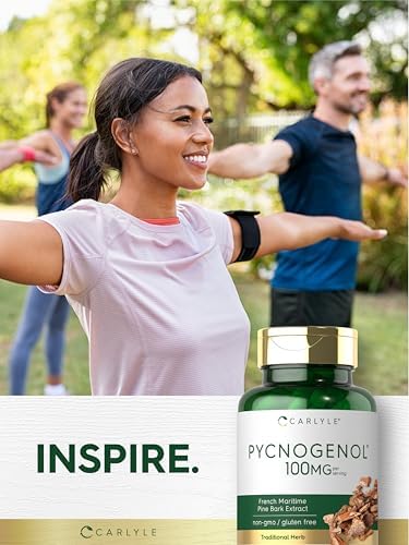 Carlyle nutritionals pine bark extract herbal supplement side angle photo
