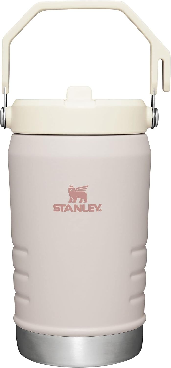 Stanley IceFlow Flip Straw Jug with Handle 64 oz| Twist On Lid and Flip Up Straw | Leak Resistant for Travel and Sports | Insulated Stainless Steel | BPA-Free | Rose Quartz - Image 10
