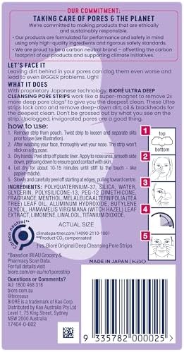 Side profile of Bioré Ultra Deep Cleansing Pore Strips packaging