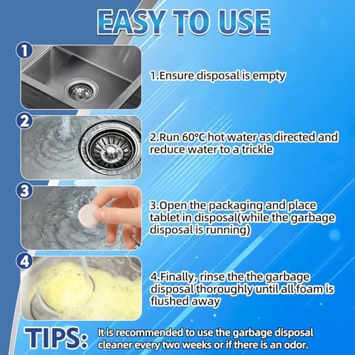 Kitchen sink drain cleaning with Wonshine deodorizer pods