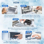 YoLandBuild cleaning tablets next to a nugget ice maker