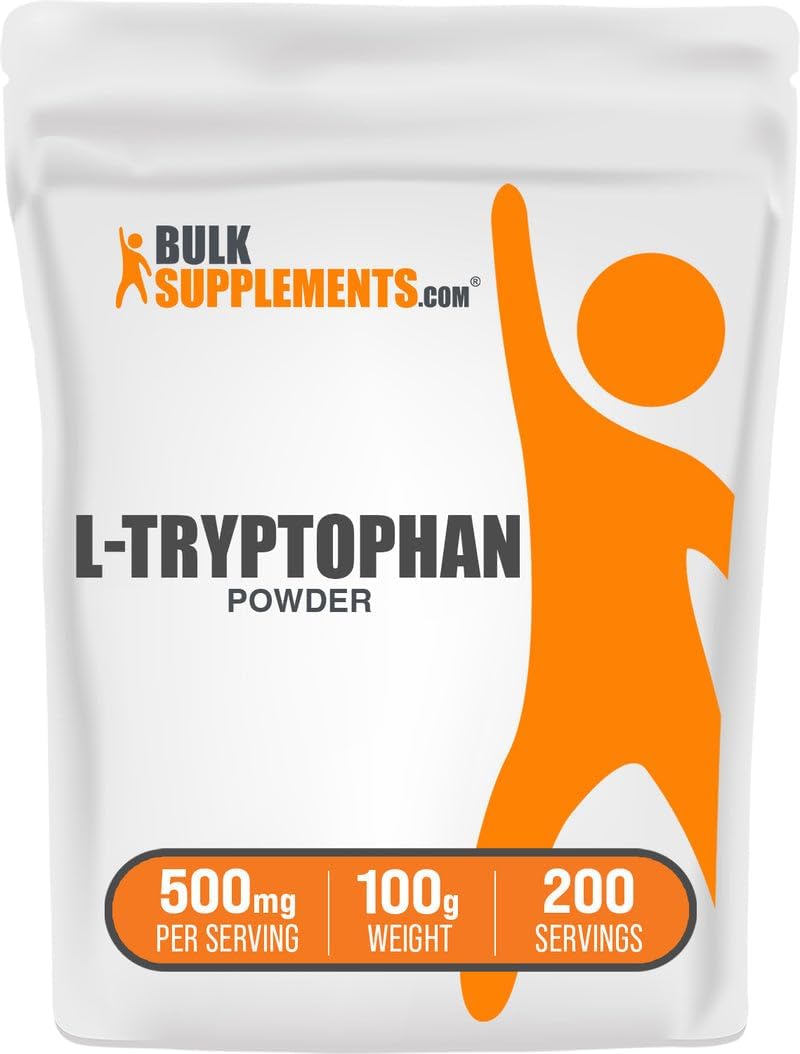 BulkSupplements L-Tryptophan powder for mood and sleep support