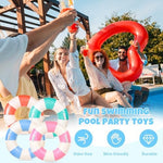 Fysuimu retro design inflatable pool tubes close up