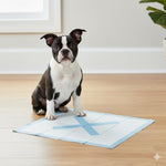 SPOT X Marks The Spot Extra Absorbent Puppy Pads with Adhesive Strips & Pheromones - Attracts Dogs to Center for Training & Potty, 22" x 22", 50-Pack - Image 9