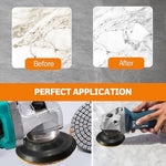 HO-ARYZ 4 inch polishing pad holder packaging display with seven images