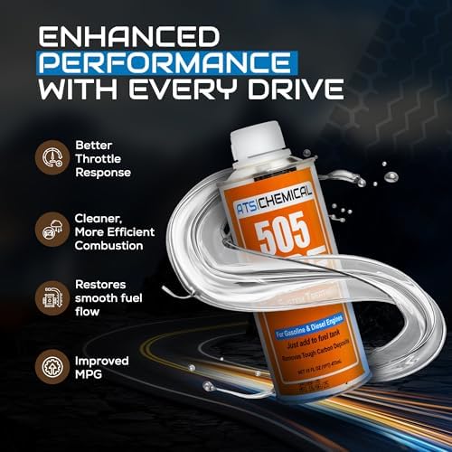 ATS Chemical 505 CRF fuel additive premium packaging for gasoline and diesel vehicles