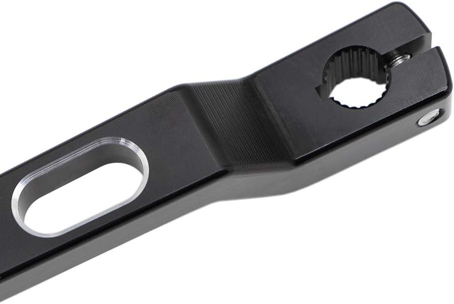 Black anodized motorcycle gear shift pedal accessory