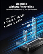 SUITOK offline duplicator external solid state drive reader angled view