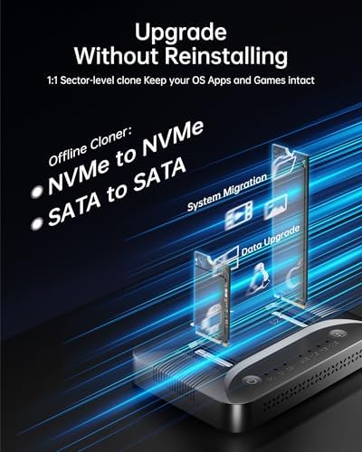 SUITOK offline duplicator external solid state drive reader angled view