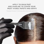 Close up of Madison Reed root perfection kit branding and features