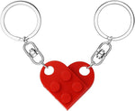 MPK Brick matching couple heart keychain front view