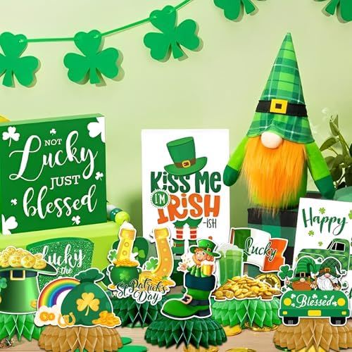 3D honeycomb structure detail of Ittebiss Irish party decorations