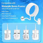 Close up of replacement water hose for Waterpik Sonic Fusion