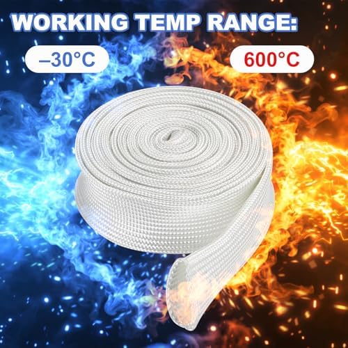 Uxcell white insulation cable sleeve highlighting flexible hollow structure