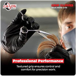 Chaos Moto Grip Black Nitrile Gloves size large display