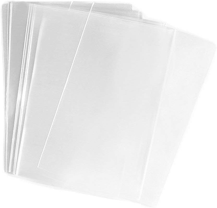 FgfAk clear flat cellophane treat bags 200 pack front view showcasing high transparency