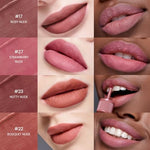 Peripera weightless gluten-free lip stain shade 017 highlighting the velvety matte finish.