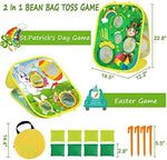 Children playing with Malhaii holiday themed bean bag toss game