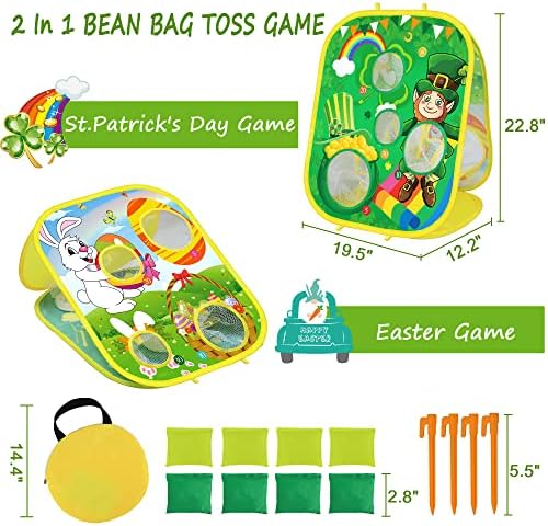 Children playing with Malhaii holiday themed bean bag toss game