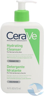 CeraVe Hydrating Cleanser back label showing ingredients and USA import details
