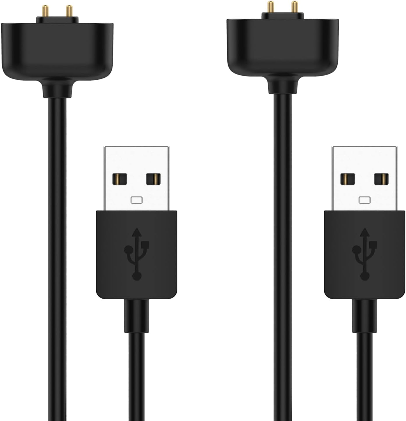 Lettou charger cable replacement for Amazfit Band 7 front view showing magnetic dock pins