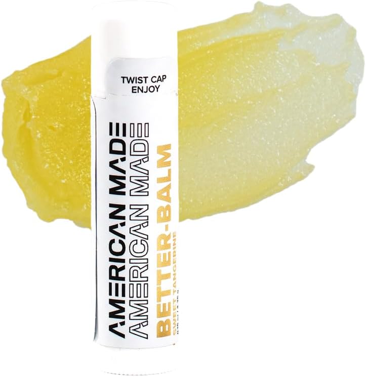 American Made Skincare Better-Balm Tangerine Lip Balm 4-pack front view