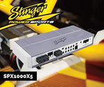 Stinger 1000 Watt powersports micro amplifier showing aluminum chassis and side connection terminals.