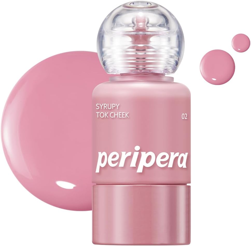 Peripera Syrupy Tok Cheek liquid blush front view showcasing the unique dome cap packaging.