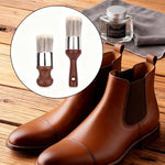 Delphinus wax brushing tool with comfortable handle showing the long and short handle options