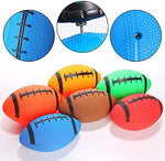 Close up view of the textured pebbled grip surface on the Shindel kids rubber sports balls