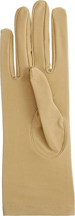Rolyan compression glove front view showing closed finger design